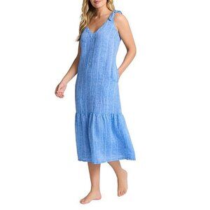 Tommy Bahama Linen Midi Coverup Dress XL